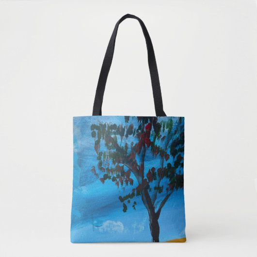 'Eucalyptus' Acryl op doek schilderij Tote Bag (Voorkant)