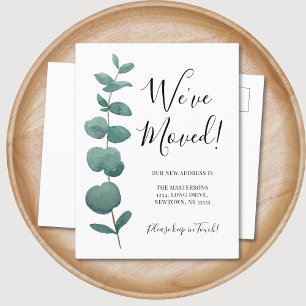 Eucalyptus adreswijziging aankondigingskaart