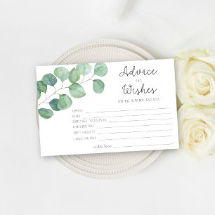 Eucalyptus - advies en wensen bruidsfeest briefpapier