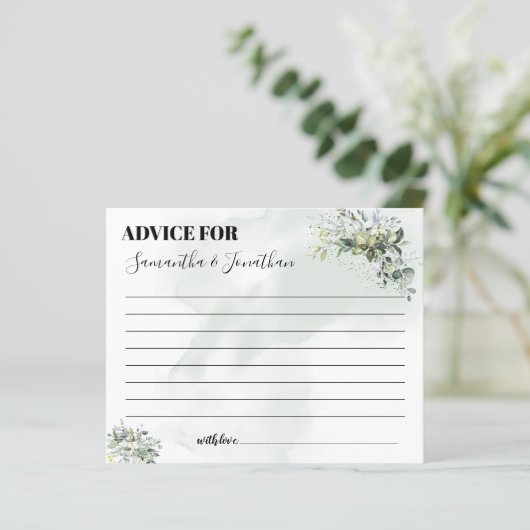 Eucalyptus Advies voor een tweetalige douchekaart (Staand voorkant)