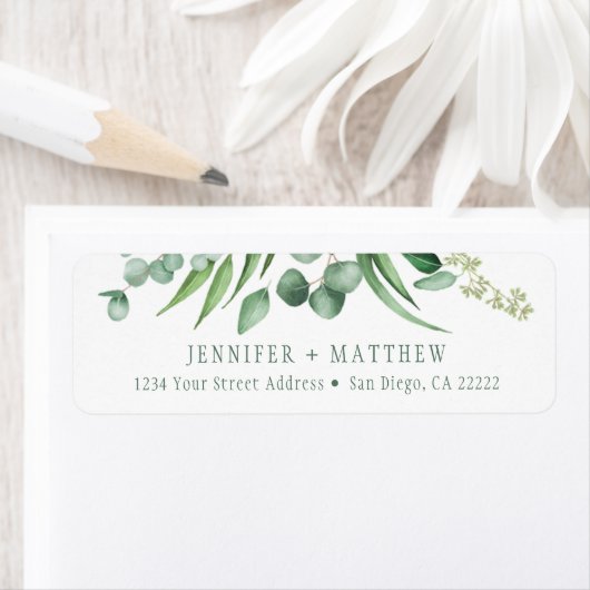 Eucalyptus afgunst botanisch retouradres | etiket (Insitu)