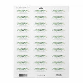 Eucalyptus afgunst botanisch retouradres | etiket (Full Sheet)