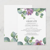 Eucalyptus Afstudeerder 2022 Greenery Moden Afstud Kaart (Voorkant / Achterkant)