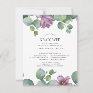 Eucalyptus Afstudeerder 2022 Greenery Moden Afstud Kaart