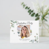 Eucalyptus Afstuderen 2022 Botanisch groen Afstude Kaart (Staand voorkant)
