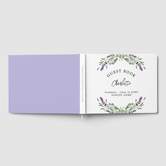 Eucalyptus afstuderen lavender violet gastenboek (Volledig)