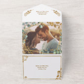 Eucalyptus All in One Wedding Invitation All In One Uitnodiging (Buitenkant)