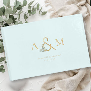 Eucalyptus, Ampersand, Blauw-Goud, Huwelijk Gastenboek