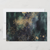 Eucalyptus Ampersand Gold Green Wedding Kaart (Achterkant)