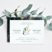 Eucalyptus Ampersand Gold Green Wedding