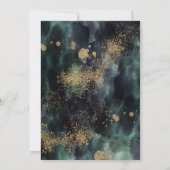 Eucalyptus Ampersand Gold Green Wedding Kaart (Achterkant)