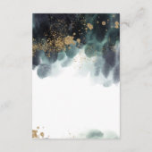 Eucalyptus Ampersand Goud Groen Bruiloft Details Informatiekaartje (Achterkant)