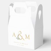 Eucalyptus Ampersand Trouwdoos Bedankdoosjes (Geopend)