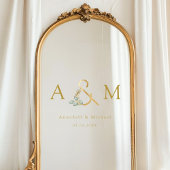 Eucalyptus Ampersand Wedding Raamsticker