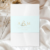 Eucalyptus Ampersand Wedding Uitnodigingen Wikkel