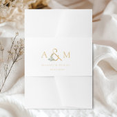 Eucalyptus Ampersand Wedding Uitnodigingen Wikkel