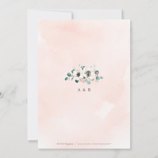 Eucalyptus anemone floral reheardiner kaart (Achterkant)