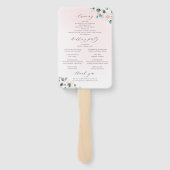 Eucalyptus anemone floral rustitprogramma's handwaaier (Achterkant)