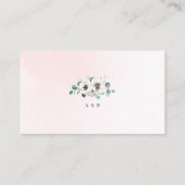 Eucalyptus anemone floral website plaatskaartje (Achterkant)