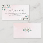 Eucalyptus anemone floral website plaatskaartje (Voorkant / Achterkant)