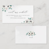 Eucalyptus anemone floral website plaatskaartje (Voorkant / Achterkant)