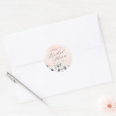 Eucalyptus anemone florale rustige vrijgezellenfee ronde sticker (Envelop)