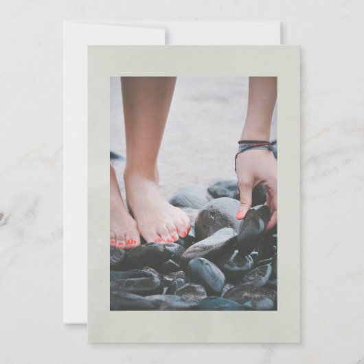 Eucalyptus Anemone Geometric Celebration of Life Kaart (Achterkant)