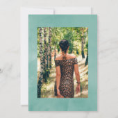 Eucalyptus Anemone Geometric Celebration of Life Kaart (Achterkant)