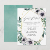Eucalyptus Anemone Geometric Guest Details Informatiekaartje (Voorkant / Achterkant)