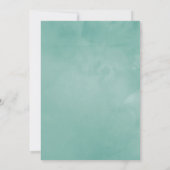Eucalyptus Anemone Geometric Wedding Shower Kaart (Achterkant)
