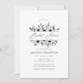 Eucalyptus Anemone Geometrische Vrijgezellenfeest Kaart (Voorkant)