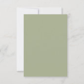 Eucalyptus Anemoon Save The Date Kaart (Achterkant)