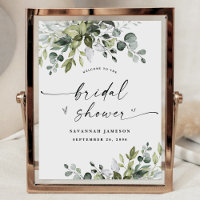 Eucalyptus Aquarel Bruidsdiner Welkomstbord