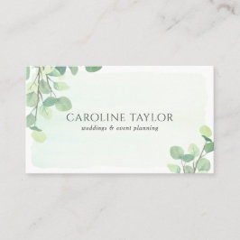 Eucalyptus Aquarel Trouw Event Planner Visitekaartje
