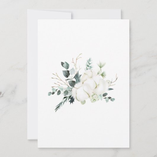 Eucalyptus Arch Elopement Party Kaart (Achterkant)