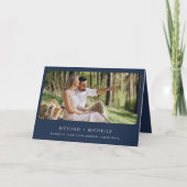 Eucalyptus Arch Photo Navy Blue QR Code Wedding (Voorkant)