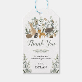 Eucalyptus Australian Birthday Hartelijk dank Cadeaulabel