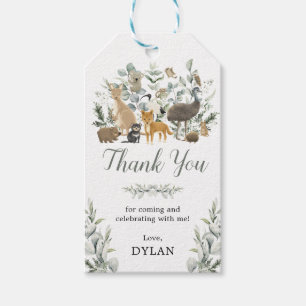 Eucalyptus Australian Birthday Hartelijk dank Cadeaulabel