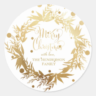 Eucalyptus baard met Eucalyptus Ecu Gold White Ronde Sticker