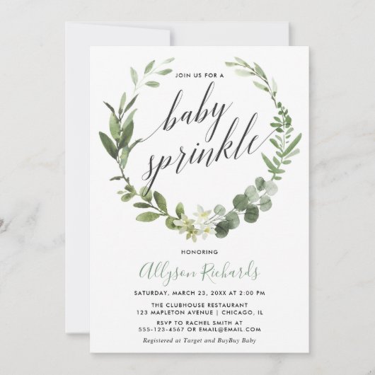 Eucalyptus baars seksneutraal baby sprinkhaan kaart (Voorkant)