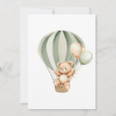 Eucalyptus Baby Boy Douche Uitnodiging (Achterkant)