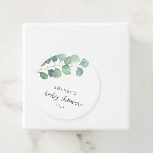 Eucalyptus - baby shower bedankjes labels (In situ)