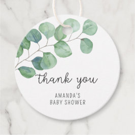 Eucalyptus - Baby shower bedankt Bedankjes Labels