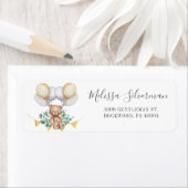 Eucalyptus Baby shower Beer ballonvaardadres Etiket (Insitu)