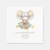 Eucalyptus Baby Shower Beer Ik Kan Niet Wachten Ba Servet (Voorkant)