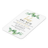 Eucalyptus Baby shower Brunch Uitnodiging Magneet (Linkerzijde)
