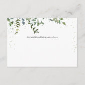 Eucalyptus Baby shower Enclosure Kaart (Voorkant)