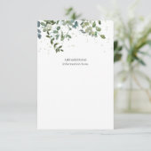 Eucalyptus Baby shower Enclosure Kaart (Staand voorkant)