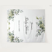 Eucalyptus Baby shower Foto Achtergrond Wandkleed (Voorkant (horizontaal))