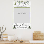 Eucalyptus Baby Shower Foto Prop Poster (Keuken)